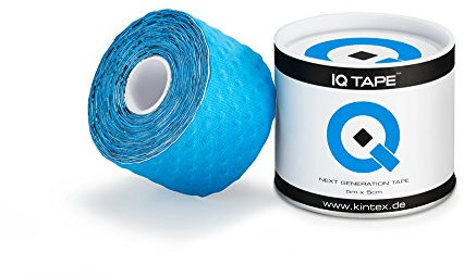 Kintex IQ Tape 5cm x 5m inkl. Anleitung und Fixierring (Blau), 0