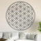 Kiwistar Blume des Lebens - Baum Wandtattoo in 6 Größen - Wandaufkleber Wall Sticker - Dekoration, Küche, Wohnzimmer, Schlafzimmer, Badezimmer (30 x 30 cm, 71_grau)