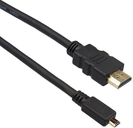 Invero® 5M High Speed HDMI to Micro HDMI Cable V1.4a Compatible Full Ultra 4K HD Resolution Supports 3D Ethernet ideal for Tablets Smartphones Camcorders Cameras etc - Black
