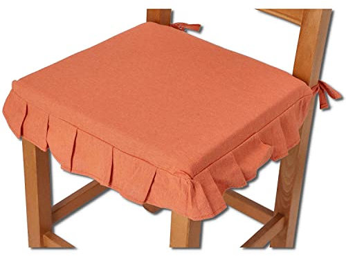 Casatessile Volant Vereinigte Sitzkissen mit abnehmbarem Bezug - Arancio