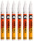 Molotow One4All 127HS Acryl Marker (2,0 mm Strichstärke, hochdeckend und permanent, UV-beständig, für fast alle Untergründe) 6 Stück Farbe 160 signalweiß