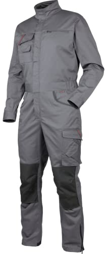 WÜRTH MODYF Overall Stretch X - professioneller Arbeitsoverall für Herren - Overall mit Knieschutztaschen - in der Größe S in Grau
