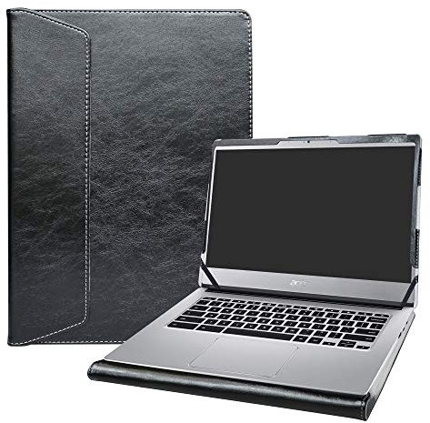 Alapmk Specialmente Progettato PU Custodia Protettiva in Pelle per 14 Acer CHROMEBOOK 514 CB514-1HT CB514-1H (Non compatibili con: Acer Chromebook 14 CB3-431/FOR Work CP5-471),Nero