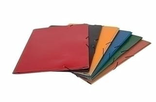 Carpeta de Dibujo MARIOLA Carton Gomas y Solapas A3 Cuero