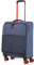 Travelite 4-Rad Handgepäck Koffer mit TSA Schloss erfüllt IATA-Bordgepäck Maß, Gepäck Serie PROOF: Weichgepäck Trolley in frischen Kontrastfarben, 092347-20, 55 cm, 36 Liter, marine (blau), Koffer Handgepäck (55 cm/36 l)