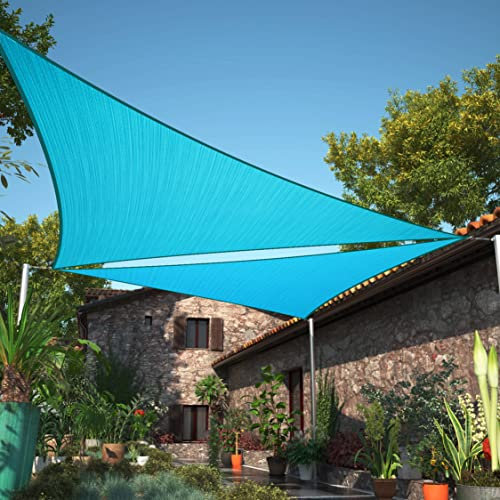 ShadeMart Sonnensegel, dreieckig, wasserabweisend, UV-beständig, robust, für Carport, Terrasse, Outdoor, Größe 81 x 81 cm