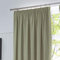 Fusion - Dijon - Blackout/Thermal Insulated Pair of Pencil Pleat Curtains - 66 Width x 54 Drop (168 x 137cm) in Green