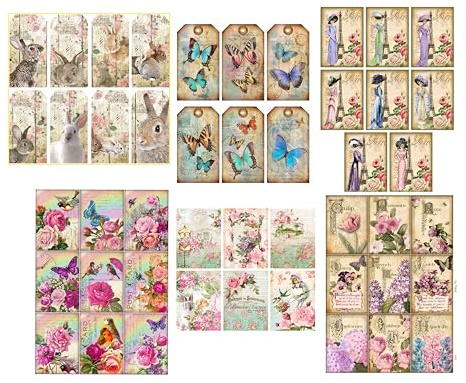 Ladies Card Making Toppers - 46 Pieces Selection - DIY to Cut Out Yourself! - Craft Embellishment