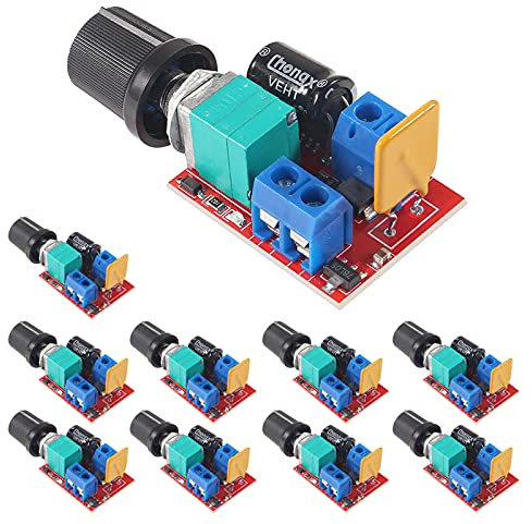 AITRIP 10 Stück Mini DC 3 V 6 V 12 V 24 V 35 V 5 A PWM Motor Drehzahlregler Schaltmodul Ultra Kleiner LED Dimmer
