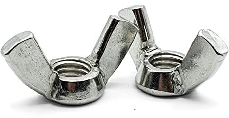 Hippo Hardware M4 (4mm) Wing Nuts Butterfly Nut A2 Stainless Steel (Pack of 3)