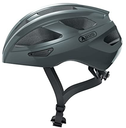 ABUS 67330 Fahrradhelm, Grau (Race Grey), L (58-62 cm)