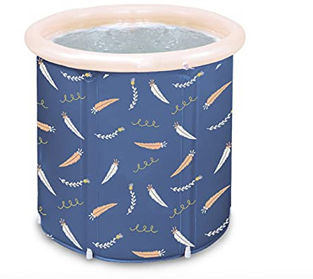 LZYqwq Tragbare Badewanne, Faltbare Badewanne Erwachsene Badewanne Aufblasbare Freie Badewanne, Heimbadewanne Badezimmer Faltbare PVC-Badewanne Spa-Duschfass(Size:70 * 70cm)