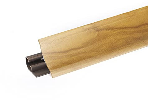 DQ-PP 3m WINKELLEISTE | Indischer Baum | 23 x 23mm | PVC | Küchenleiste Arbeitsplatte Abschlussleiste Leiste Küche Küchenabschlussleiste Wandabschlussleiste Tischplattenleisten