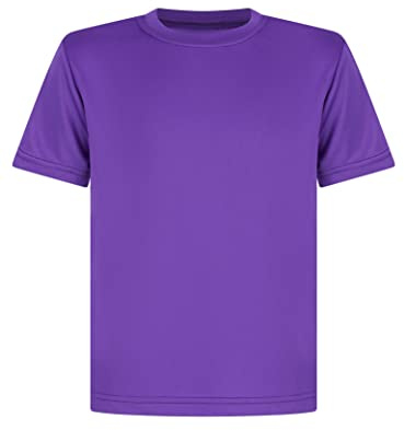 T-shirt per bambini Magliette da calcio Palestra Ragazzi Ragazze Scuola P.E Sport Fitness Running Top T-Shirt