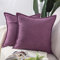 Madizz 2er Set kurzen Chenille Zierkissenbezüge weicher dekorativer Kissenbezug für Sofa, Schlafzimmer Kissenhülle Lila 50x50 cm Quadrat