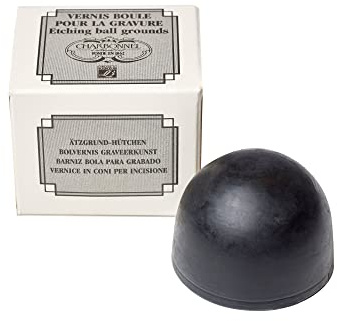 Charbonnel Professional Etching Additive, Lamour Hard Ball Ground Solid | Durable Ground Coating, Acid-Resistant Formula, Fine Detail Etching, Professional Printmaking Supply, Solid Ground