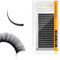 NAGARAKU Wimpernverlängerung Klassisch Individuelles 1:1 Wimpern Volumen Einzelwimpern Natürliche Halbpermanente Weiche Wimpernzubehör Mattschwarz Single Lash Extension 16 Reihen 0.07mm C Curl 11mm