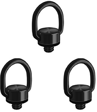 3Pack Camera D Ring Screw Hinged Holder Fixing Screw Camera Carabiner Clip 1/4-20 for Tripod DSLR Camera Quick Release Wrist Strap Mounting and Attachment
