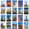 xtvinvm 20 Stück Frankfurt am Main Germany Europa Reisepostkarten aus der ganzen Welt Vintage Postkartenpaket zum Versand von Business Weihnachten Urlaub Geburtstag Postkarten mit Versandseite