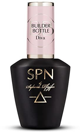 SPN Nails Professional Builder Bottle Diva Light Pink Gel Nail Polish 10ml, Gel for natural nails, Medium Consistency, Quick-drying Salon-Lasting Manicure, Nail Art DIY at Home