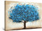 Startonight Leinwand Wandkunst – Türkis Baum Beige Malerei – Kunstwerk für Wohnzimmer Großes Bild Heim Dekoration Drucken Moderne und Zeitgenössische Malerei Wohnzimmer Groß Wand Bild 80 x 120 cm