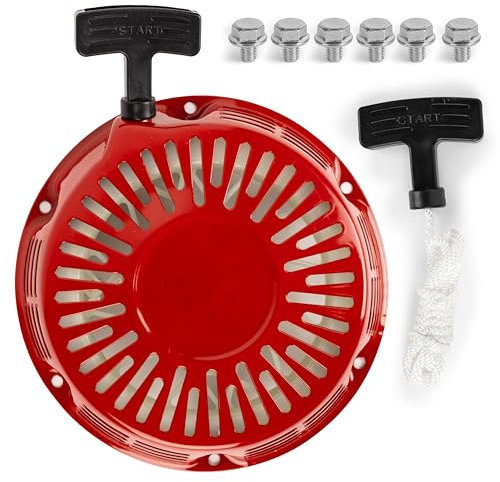 Canamax GX340 GX390 - Motorino di avviamento a strappo, compatibile con generatore motore a 4 tempi Honda GX 340 GX 390 188F 11HP 13HP, sostituisce 28400-ZE3-W01ZA 28400-ZE3-W01 Pull Cord Rope