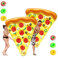 JUNZAI WasserhäNgematte Erwachsene, Pizza Wasser HäNgematte, Mit 3/6 GeträNkehaltern Luftmatratze Wasser Erwachsene FüR Kinder Und Erwachsene,2PCS