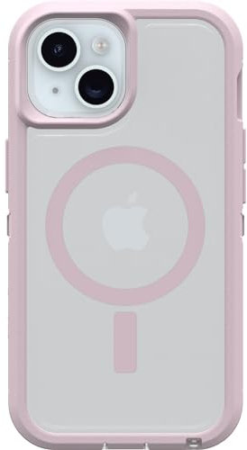 OtterBox iPhone 15, iPhone 14, and iPhone 13 Defender Series XT Clear Case - MOUNTAIN FROST (Clear), screenless, rugged, snaps to MagSafe, lanyard attachment