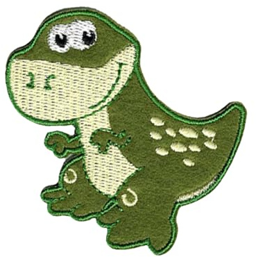 Catch the Patch Tyrannosaurus T-Rex Dinosaurier Tier - (Größe: 6,6 x 6 cm) – Aufbügler & Applikationen in verschiedenen Größen – Ideal für Kleidung, Schulranzen, Jeans & Rucksäcke
