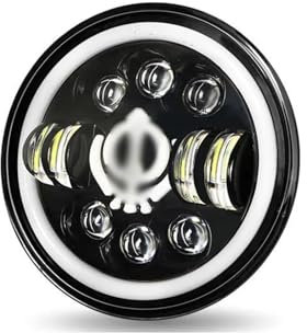 BEPHON Harl&EY Road King 7 Runde LED Motorrad Scheinwerfer Tagfahrlicht Tagfahrlicht Frontscheinwerfer Harl&EY Road King (Color : G)