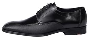 LLOYD Herren Schnürschuhe George, Männer Businessschuhe,Anzugschuhe,Derby,schnürung,Office,büro,Freizeit,Schnuerschuhe, SCHWARZ, 48 EU / 12.5 UK