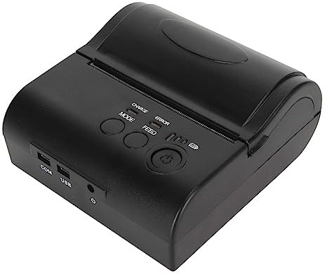 Lazmin112 Thermodrucker, 203 DPI Genauigkeit, 90 Mm/s Druckgeschwindigkeit für IOS, Wiederaufladbarer Akku, Weit Verbreitet für Versand, Ebay (EU-Stecker)