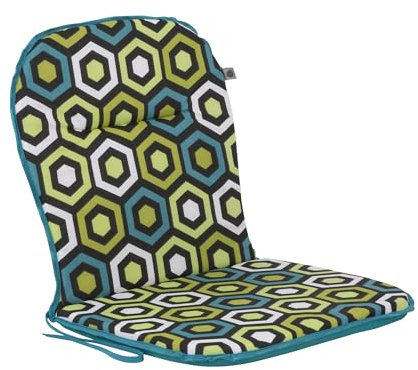 Patio Stuhlauflage Niedriglehner 80 x 43 cm Ben Monoblock Auflage Wendekissen mit Schnüren Indoor & Outdoor