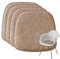 Easy and Green Sitzkissen Filz Eckig Mit Antirutsch-Beschichtung - Made in Germany - Stuhlkissen Aus Upcycling rPET Filz - Extra Dick (4, Beige)