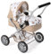 Bayer Chic 2000® Puppenwagen Smarty – Bärchen Beige – Zusammenklappbar – Mit Verdeck, Tasche, Kissen & Decke – Griffhöhe 56 cm – Für Kinder ab 2 Jahren,