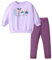 Gumyoss Completo Set 2 Pezzi con Felpa E Leggings Bambine e Ragazze Leggins Bambina Viola Felpa per Bambina 7 Anni