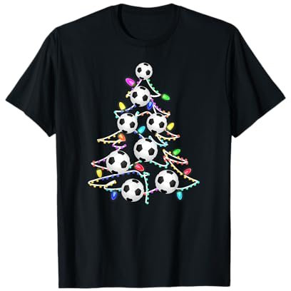 Arbre de Noël amusant avec inscription « I'd Rather Play Football » T-Shirt