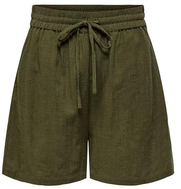 ONLY Damen Shorts Aus Baumwolle Mit Gürtel Onltizana String Cotton Shorts WVN Noos