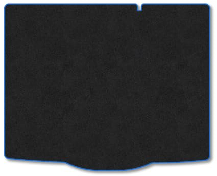 Ford Focus (2018-2025) [Hatchback] Carpet Boot Mat | Blue Edge Trim Tailored Fit Boot Liner Full Coverage Protection Accessories Easy Clean Anti Slip Made in the UK