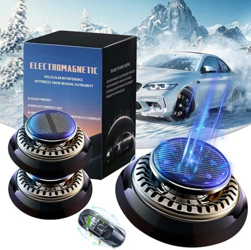 Auto Enteiser Tragbare Kinetische Molekularheizung, Antifreeze Electromagnetic Mini Heizung Auto Diffusoren für ätherische Öle, Elektromagnetische Molekulare Interferenz Frostschutzmittel (2 Pcs)