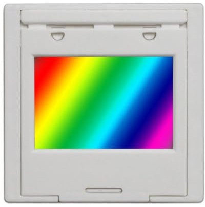 Gvvsjgdbis Diffraction Grating 300 Line 2mm Transmission Grating Spectrophotometer Optical Teaching Experiment Plastic 300 Line