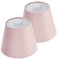 MAGICLULU 2St Lampenschirm aus Samt plissierter Lampenschirm Schreibtischlampe Wandleuchte dekoration schlafzimmer the desk lamp Lampenschirme für Tischlampen Lampenabdeckung Samtstoff Rosa
