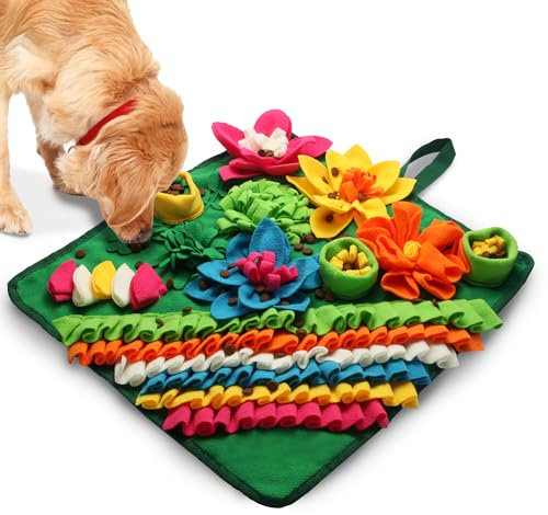 Banlangen Snuffle Mat for Dogs - Christmas Dog toys Interactive Puzzle Toy for Mental Stimulation, Anxiety Relief & Slow Feeding, Fun Enrichment for Small/Medium Puppy & Cats