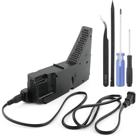 RongZy für PS5 ADP-400FR Netzteil Ersatz für Playstation 5 400FR PA-1401-JT3 Interne Stromquelle mit AC-Adapter Konsolenzubehör mit Reparaturwerkzeuge