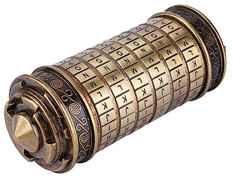 Cryptex Passwortschloss, Cryptex Code Zylinderschloss Box Geheimfach für Ringe Code Lock Box, für Weihnachten Valentinstag Interessante Kreative