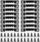 60Pcs Serration Picture Hangers with Screws Metal Picture Frames Hangers for Hanging Wood Frames Paintings Enduring Picture Frames Hook