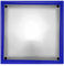 Globo Wandlampe Glas Treppenhausleuchte Wandleuchte Deckenlampe Flur quadratisch, Metall weiß, 1x E27, LxB 24x24 cm, 48307