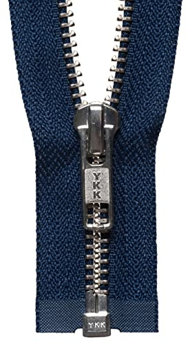 YKK Open Ended Zip, Blue, 71 cm Length