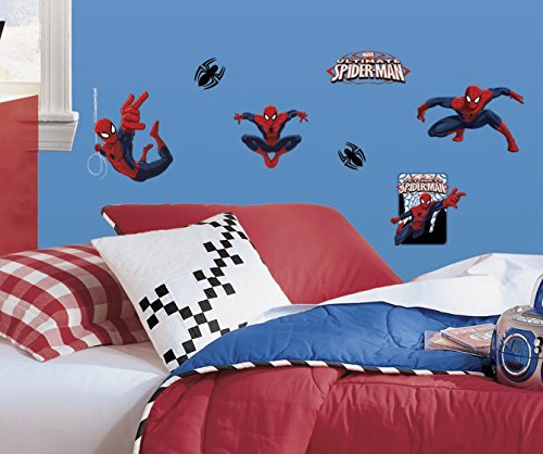 Thedecofactory RMK1795SCS Stickers Marvel Spiderman Roommates Repositionnables (22 Stickers) 24972161, Vinyle, Multicolore, 104 x 26 x 2.5 cm