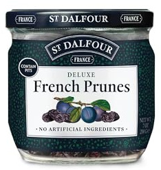 St. Dalfour Pitted French Prunes 200g – Naturally Sweet, Soft & Juicy Dried Plums, Premium Quality, Gluten-Free, Healthy Snack, Single 200g Jar